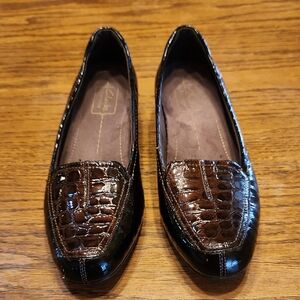 Clarks Everyday Croc Print Leather Size 8m
